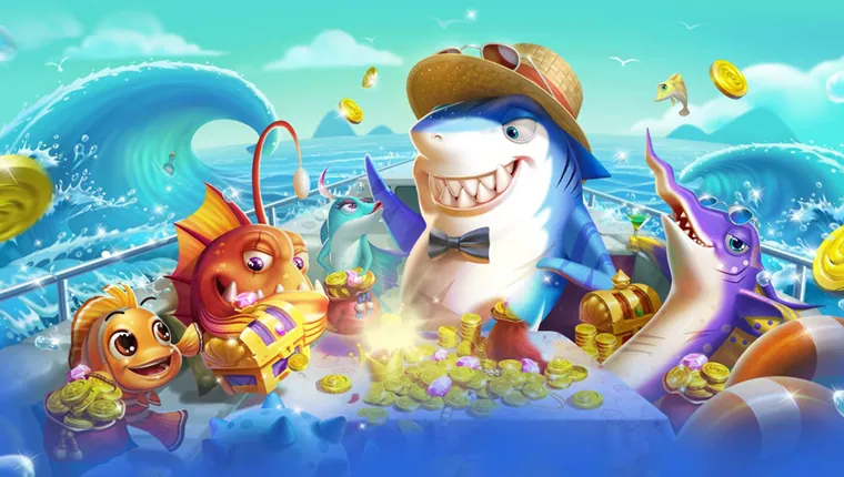 Welcome bonus banner with coins and chips